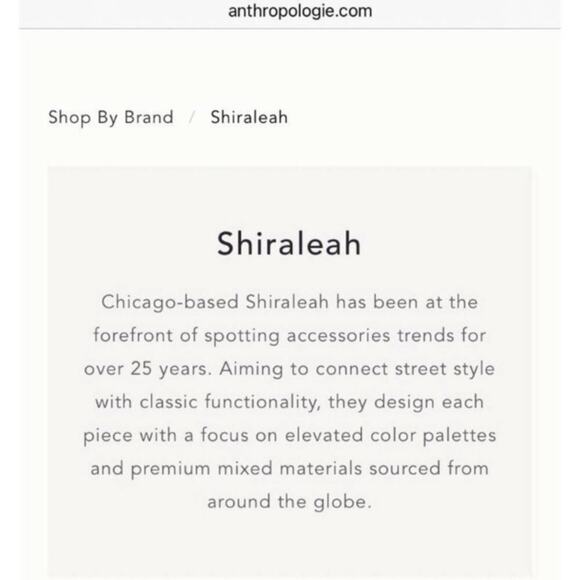 Shiraleah Chicago jewelry - Anthropologie - Aerin long necklace in tan brown NEW - Picture 4 of 4